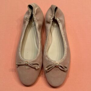 New Cole Haan Low Wedge Suede Ballet Flat Shoes. Now Details. Size 8.